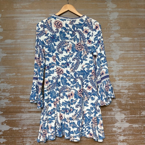 Spell Etienne Play Dress Monaco Floral Boho Vacation Preppy Casual Womens XS - Picture 4 of 4